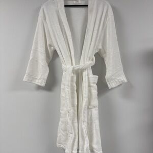 NWOT Nanette Lepore Bathrobe White Terry Cloth Soft
